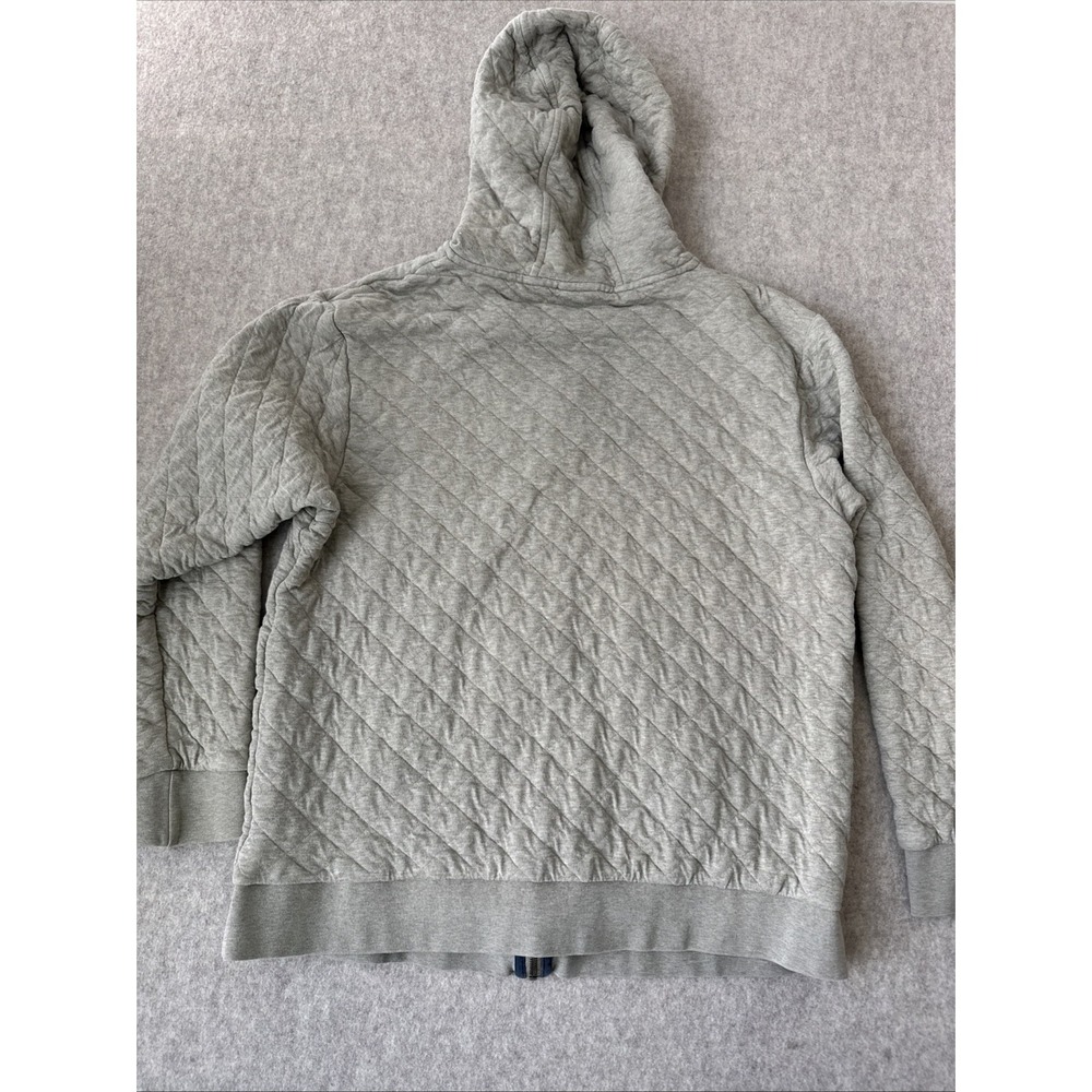 Patagonia Organic Cotton Quilted Full-Zip Hoody Mens XL Grey - Picture 9 of 12